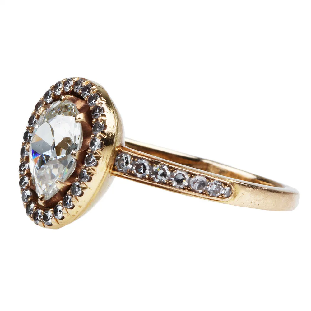 Pear Shaped Diamond Cluster Ring