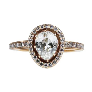 Pear Shaped Diamond Cluster Ring