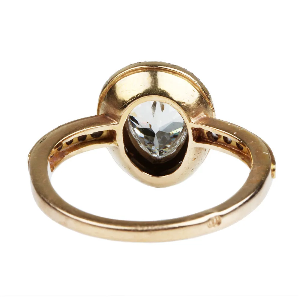 Pear Shaped Diamond Cluster Ring