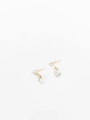 pearl drop earrings