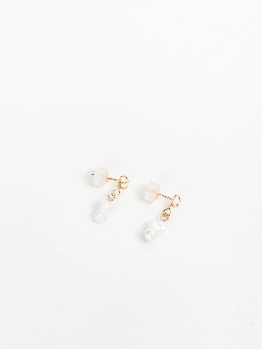 pearl drop earrings
