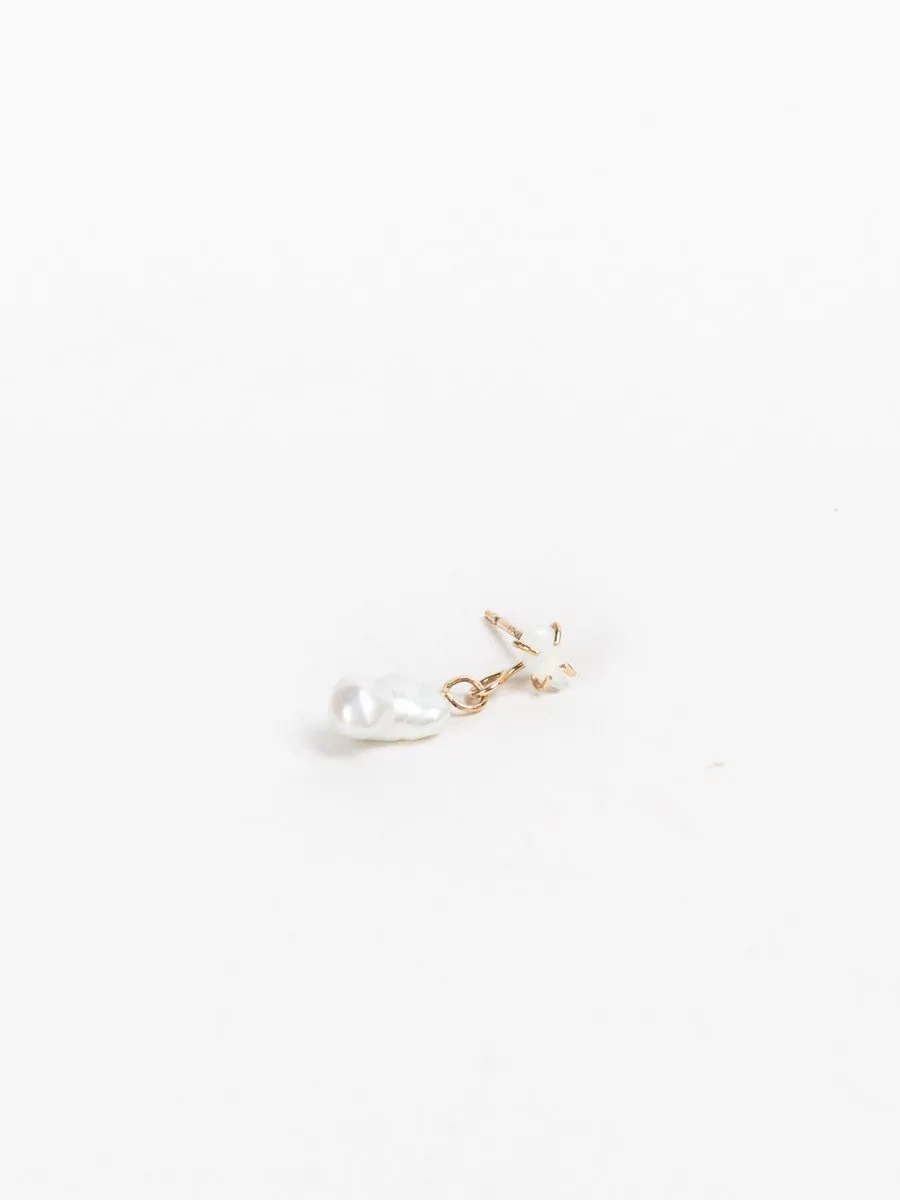 pearl drop earrings