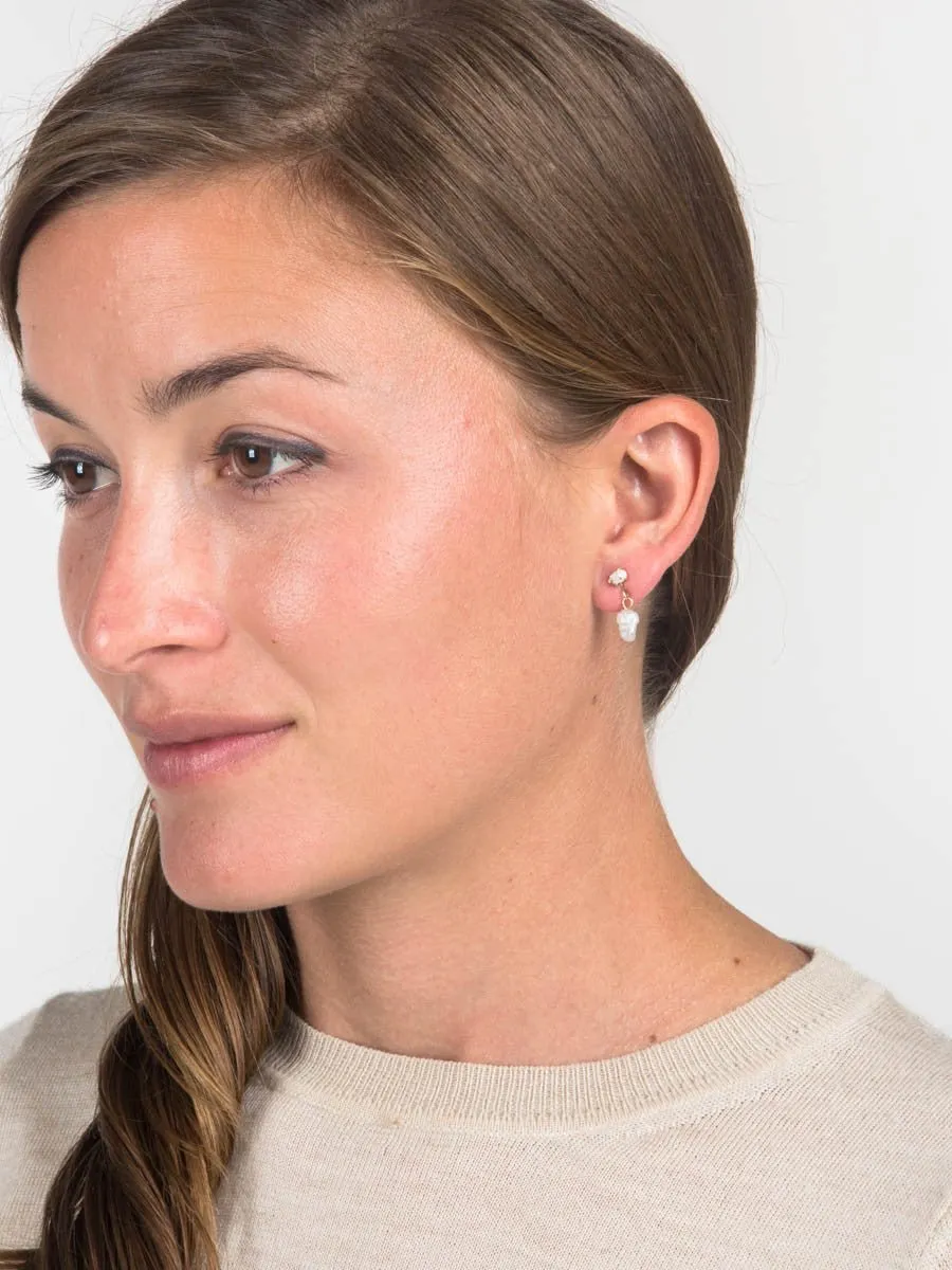 pearl drop earrings