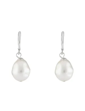 PEARL DROP HOOK EARRINGS