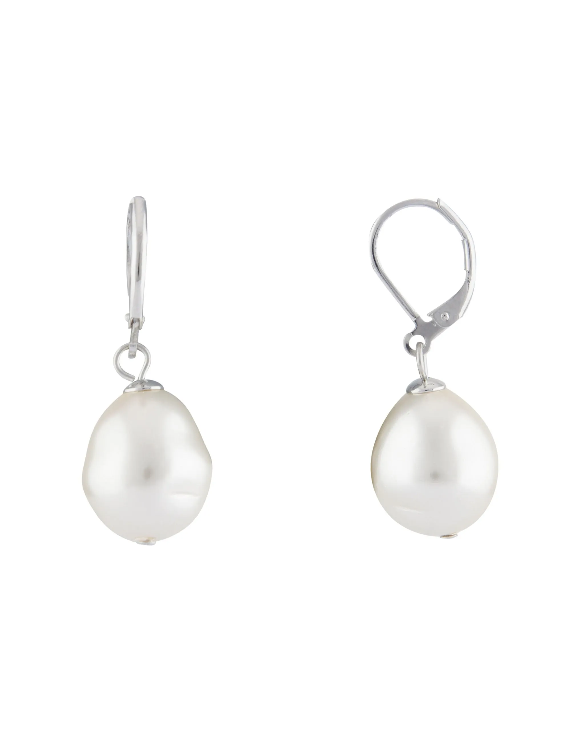 PEARL DROP HOOK EARRINGS