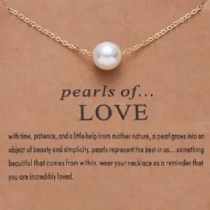 Pearl of Love with Gold Plated Necklace