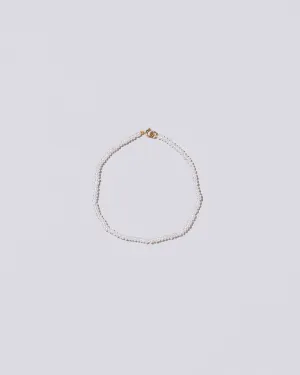 Pebble Seed Pearl Bracelet in White - Samples & Imperfects