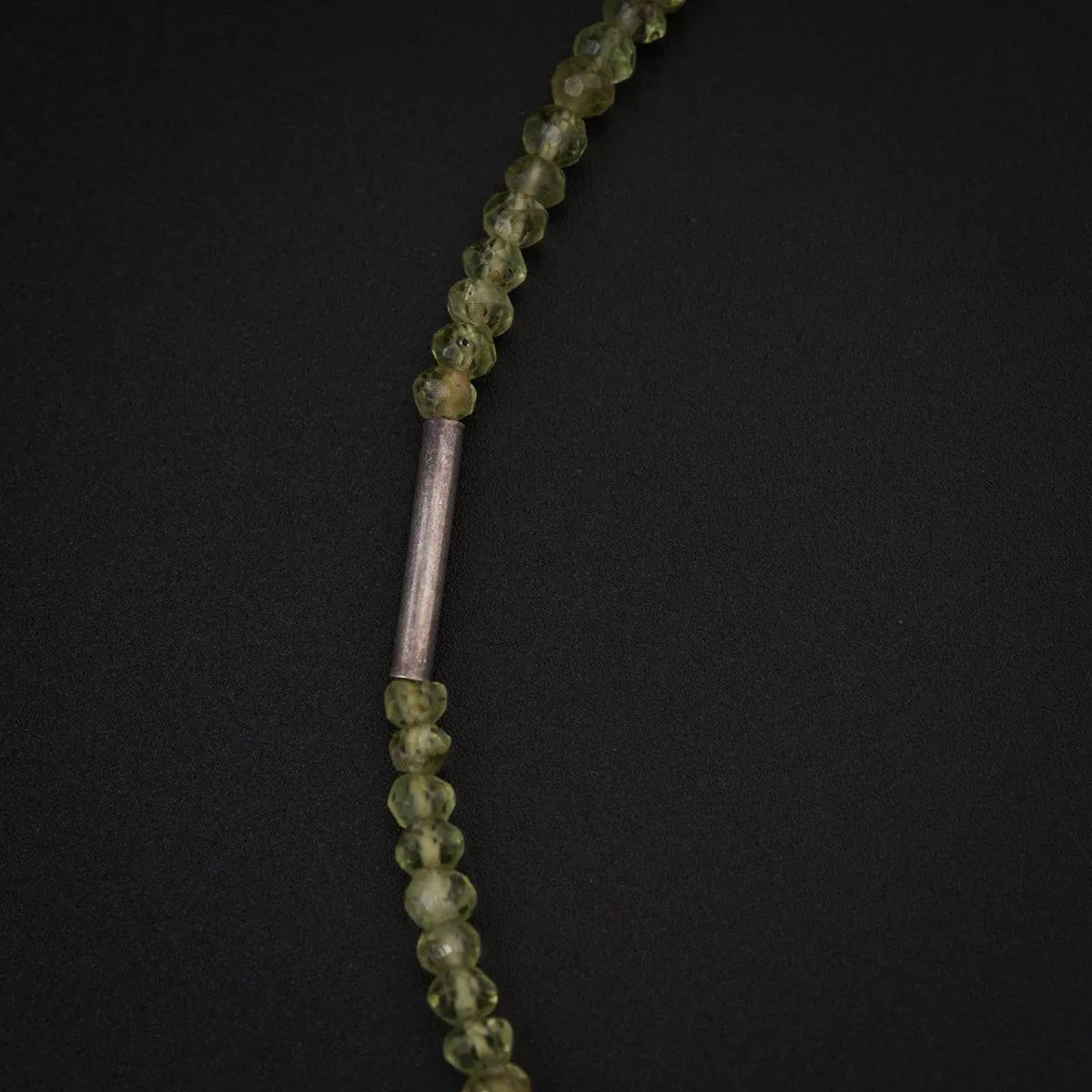 Peridot Silver Anklet