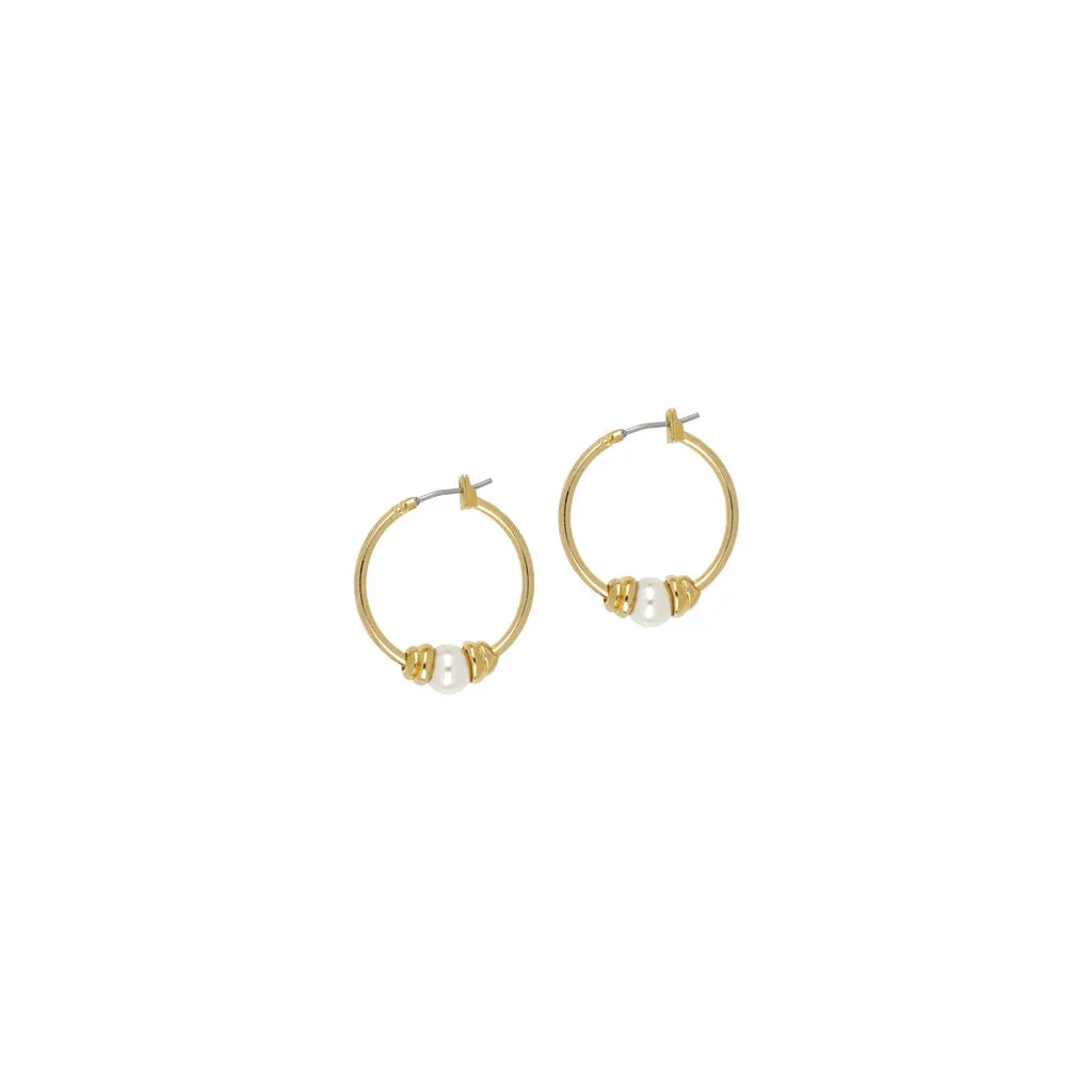 PEROLA PEARL SMALL HOOP