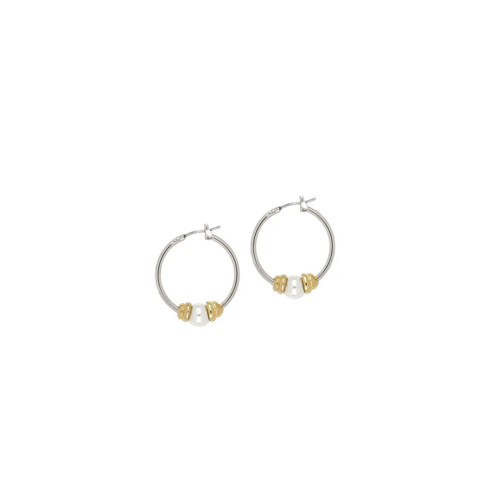 PEROLA PEARL SMALL HOOP