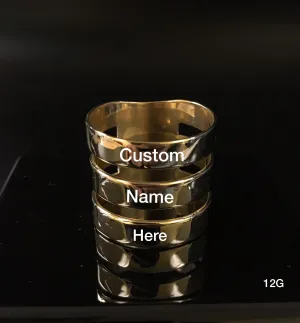 Personalized name ring 10k solid gold