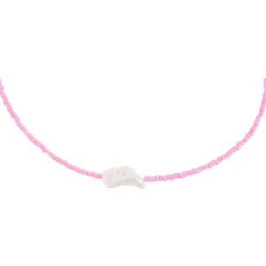 Pink Baroque Pearl Beaded Choker