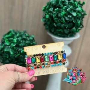 Pink Panache Colorful Stretch Bracelet Set