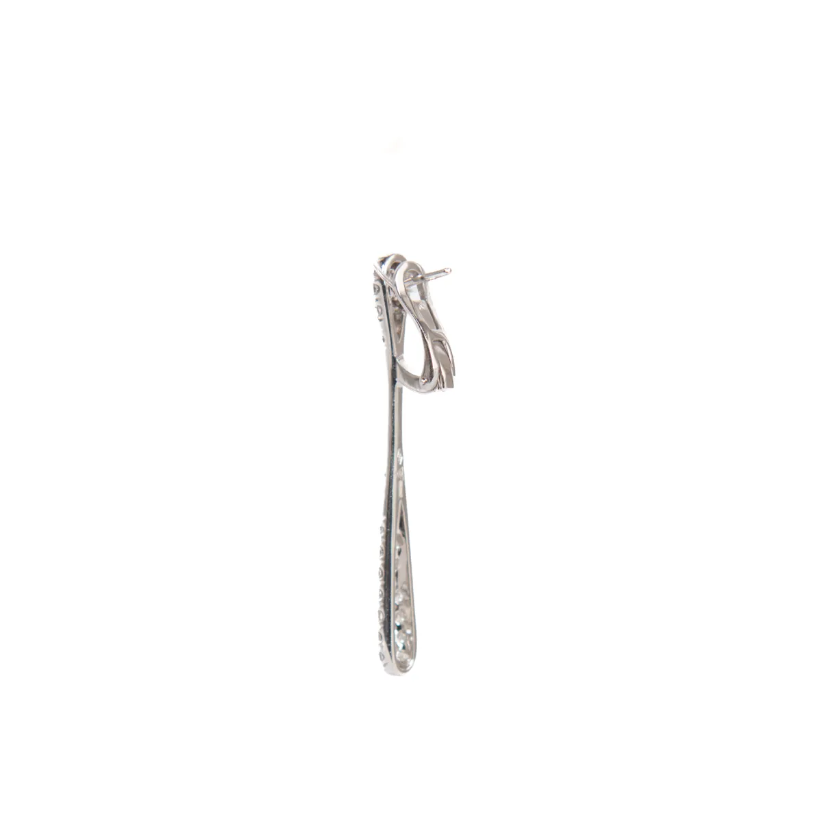 Pre-Owned Bernard Grosz Diamond Mini Drop Earrings