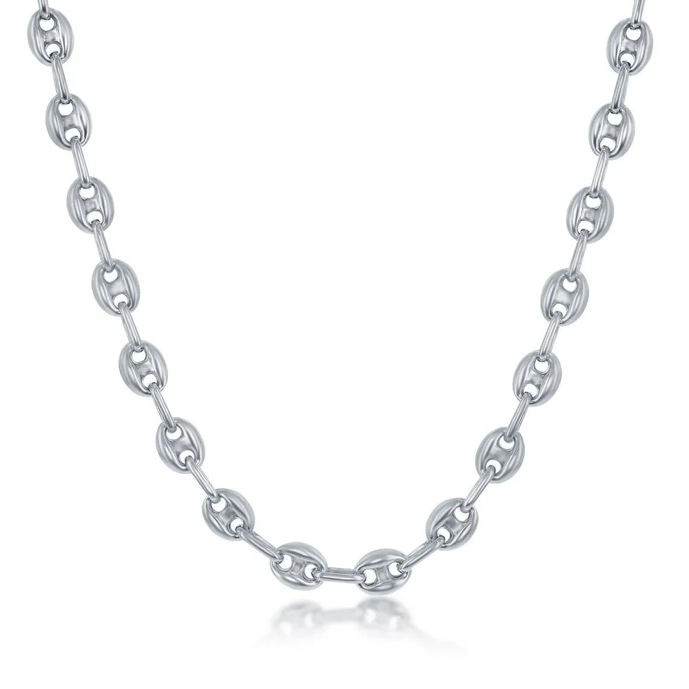 Puffed Marina Link Necklace & Bracelet