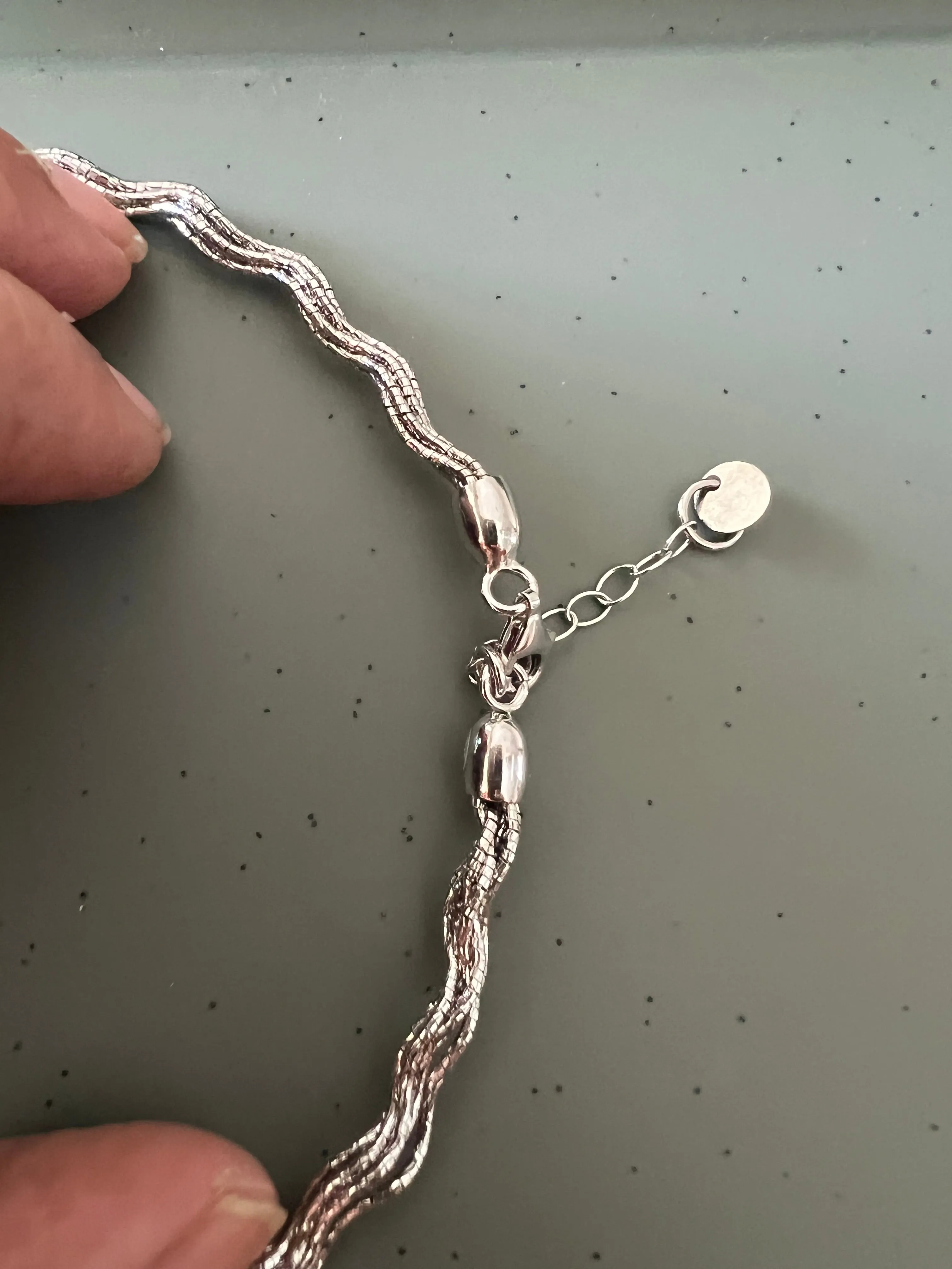 Pure 925 Silver Anklets- Set of 2