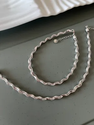 Pure 925 Silver Anklets- Set of 2
