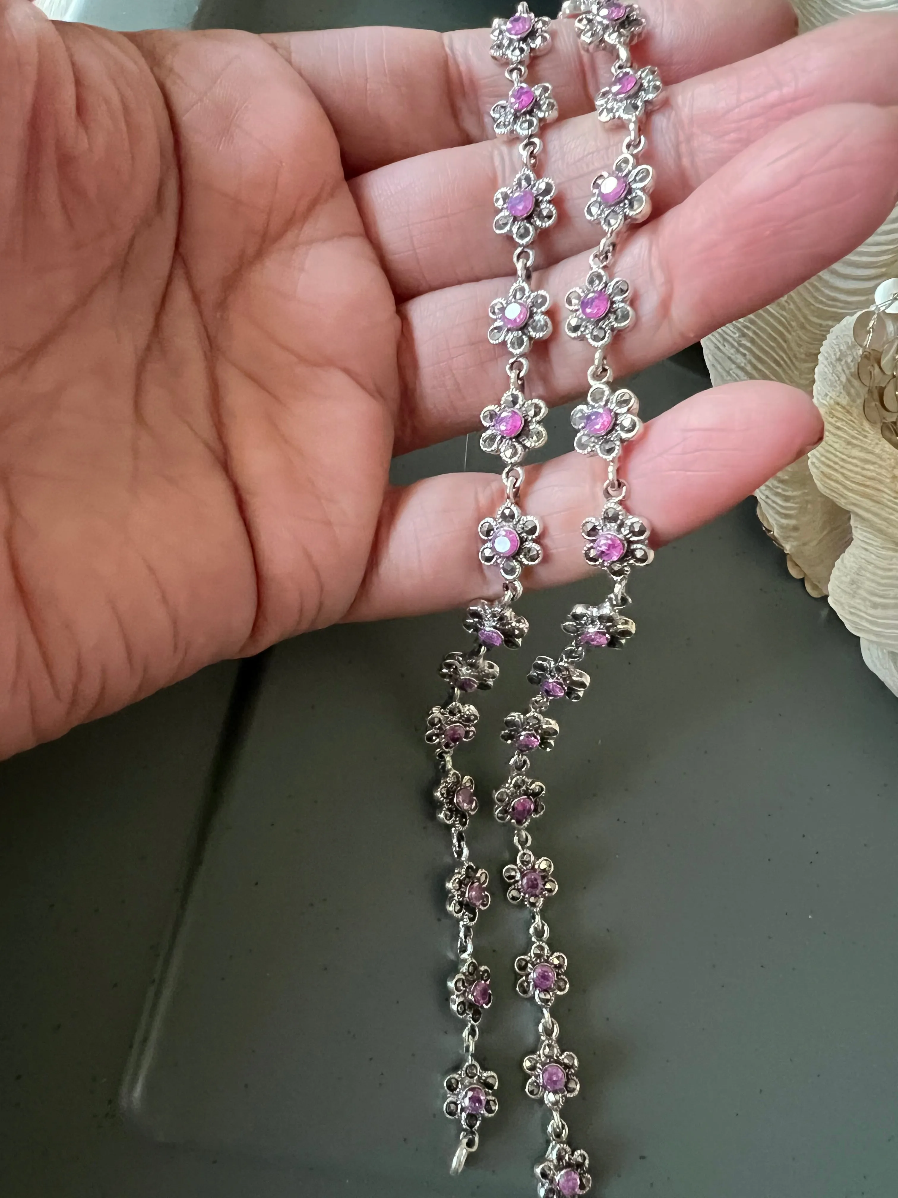 Pure 925 Silver Anklets- Set of 2