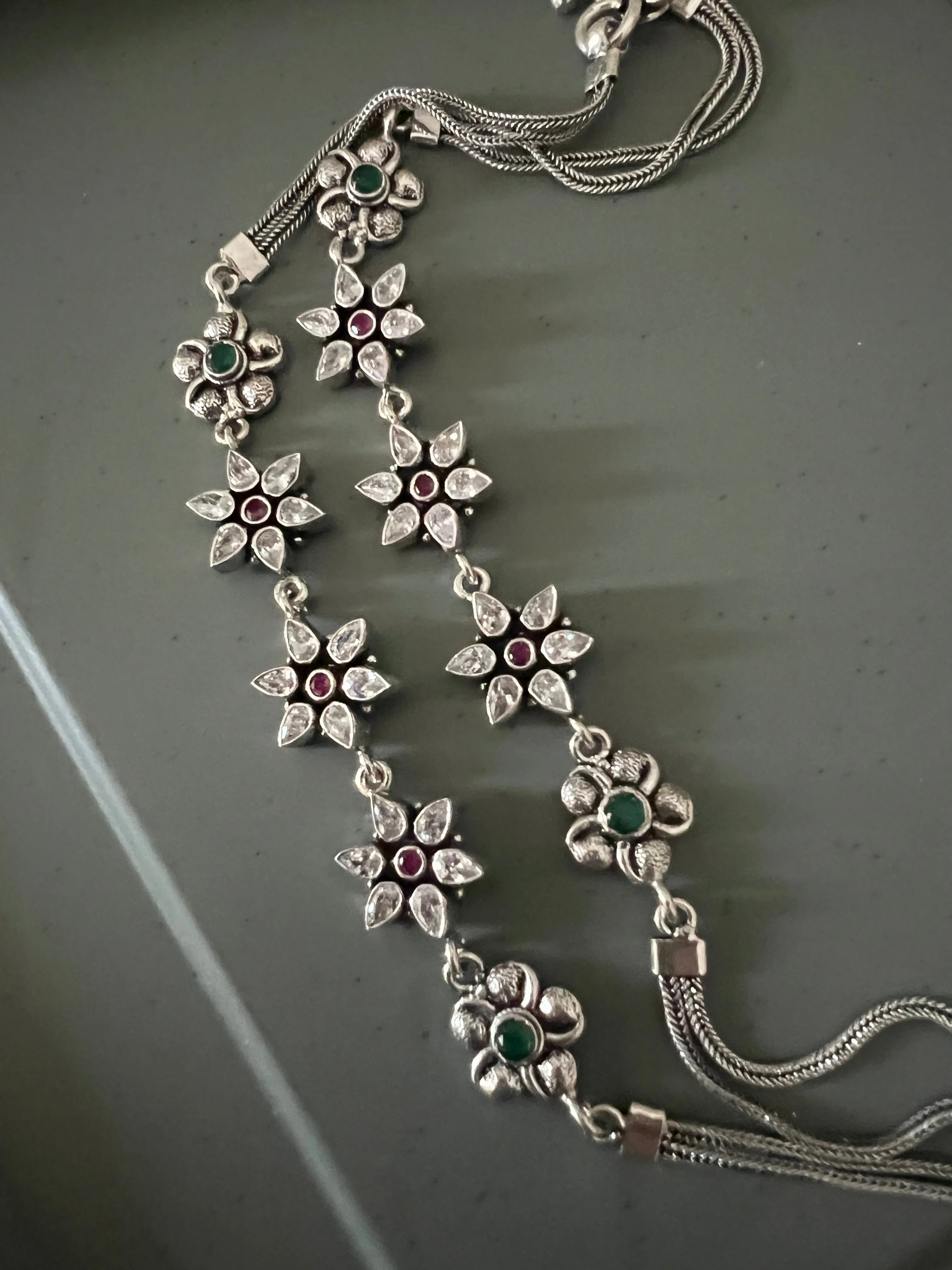 Pure 925 Silver Anklets- Set of 2