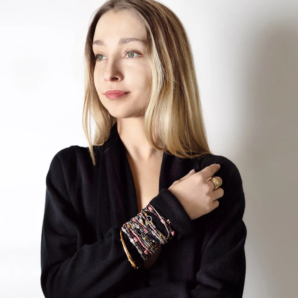 Pyrite's Booty Bracelet in Garnet & Rosalite