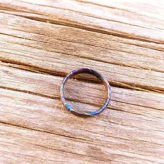 "Freya" Zirconium Titanium (Zir-Ti) Damascus Ring