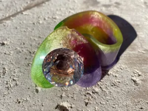 Rainbow Heart Trinket Box