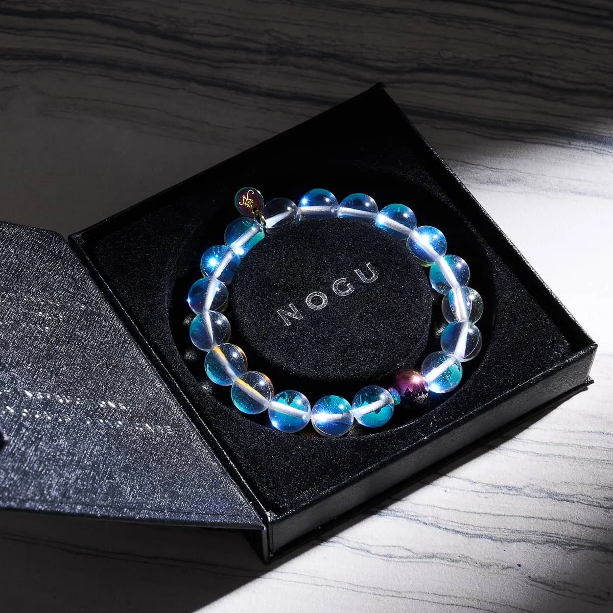 Rainbow Supernova | Unicorn Silver | Galaxy Glass Statement Bracelet