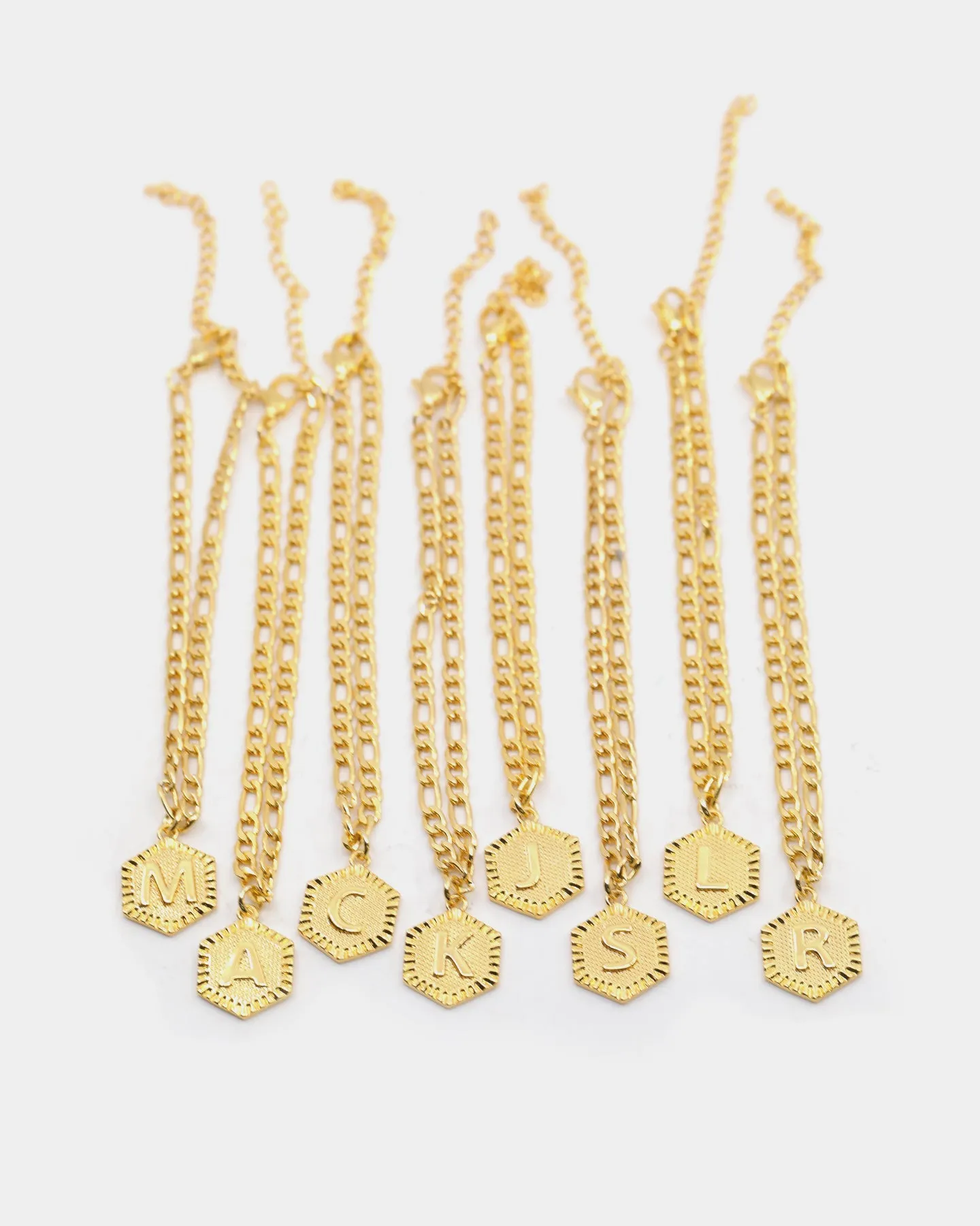 Raising Hell Women's Letter Anklet Gold