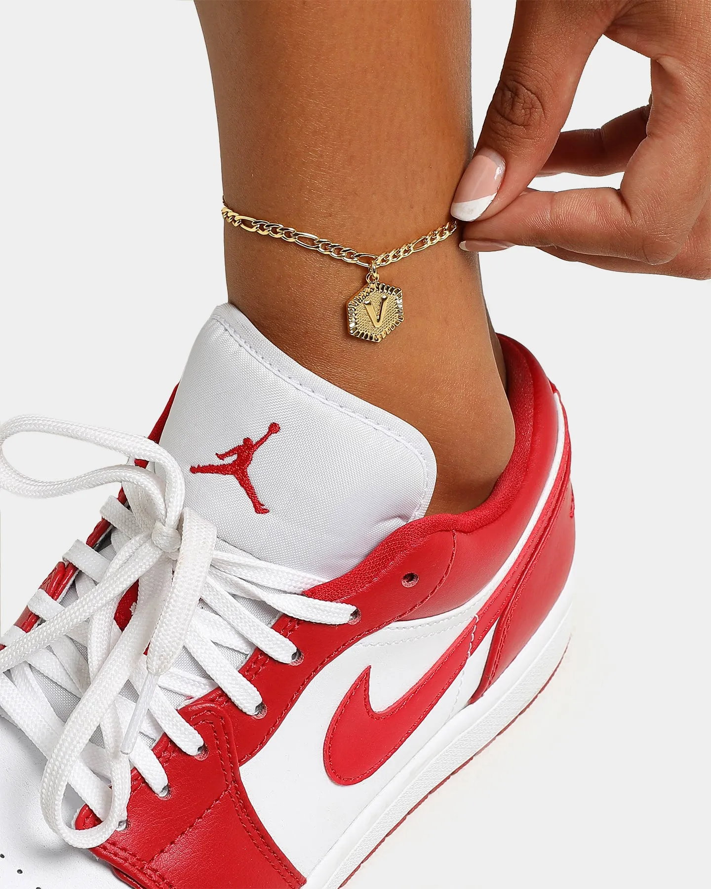 Raising Hell Women's Letter Anklet Gold