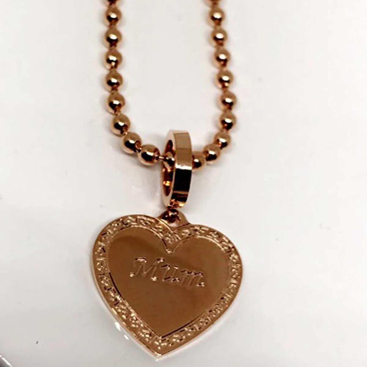 Rebecca My World Rose Gold Mum Charm