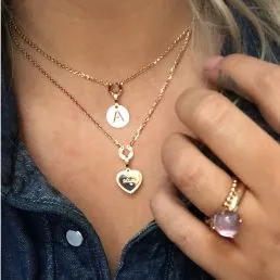 Rebecca My World Rose Gold Mum Charm