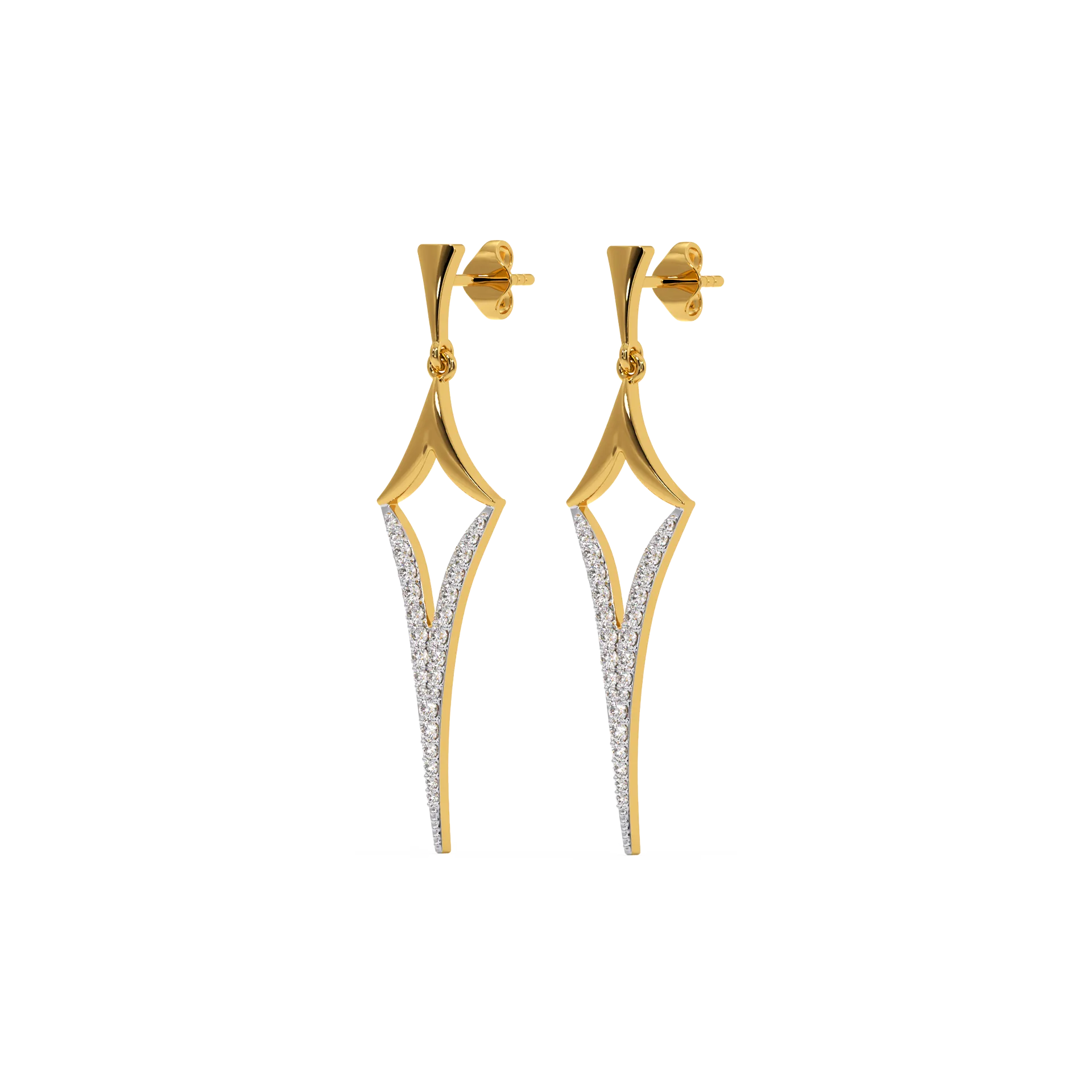 Rebel Drop - Lab Grown Diamond Earrings