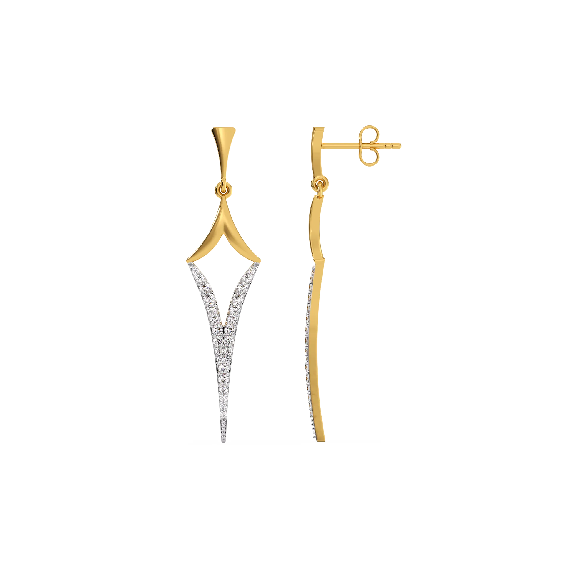 Rebel Drop - Lab Grown Diamond Earrings