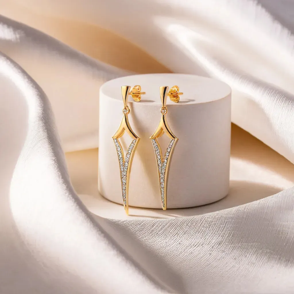 Rebel Drop - Lab Grown Diamond Earrings