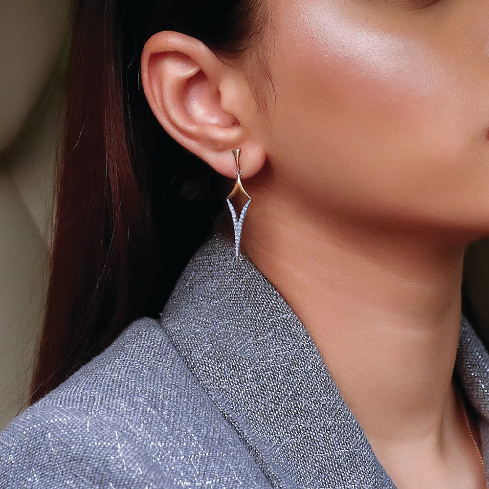 Rebel Drop - Lab Grown Diamond Earrings