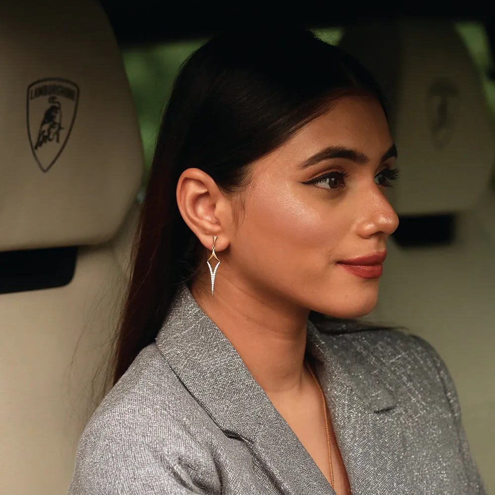 Rebel Drop - Lab Grown Diamond Earrings