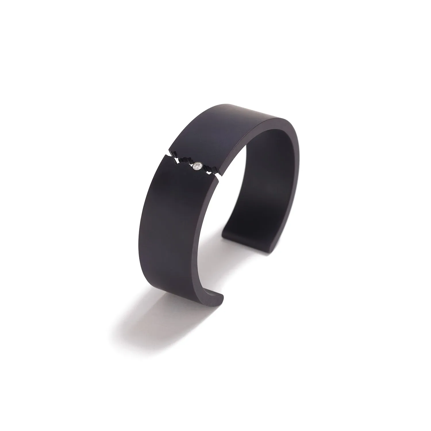 Rectangular Crackle Bracelet with White Diamond ~ 20mm