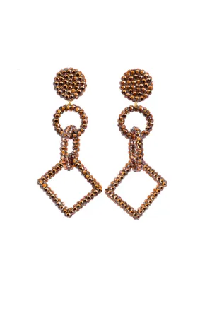 Rhinestone Geometric Earrings