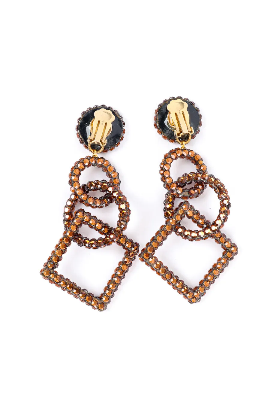 Rhinestone Geometric Earrings