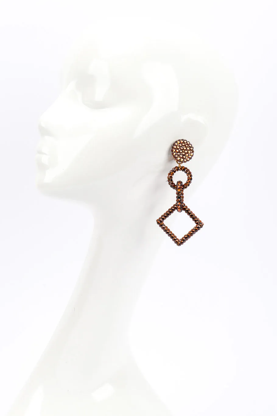 Rhinestone Geometric Earrings