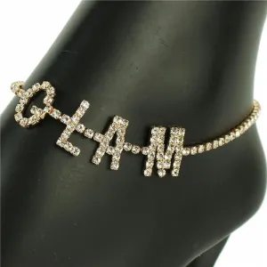Rhinestones Glam Anklet
