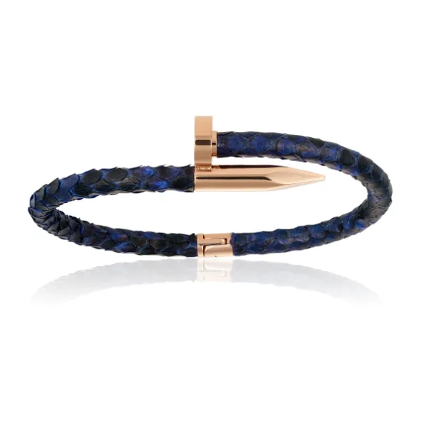 Rose Gold and Blue Bracelets Gift Idea for him