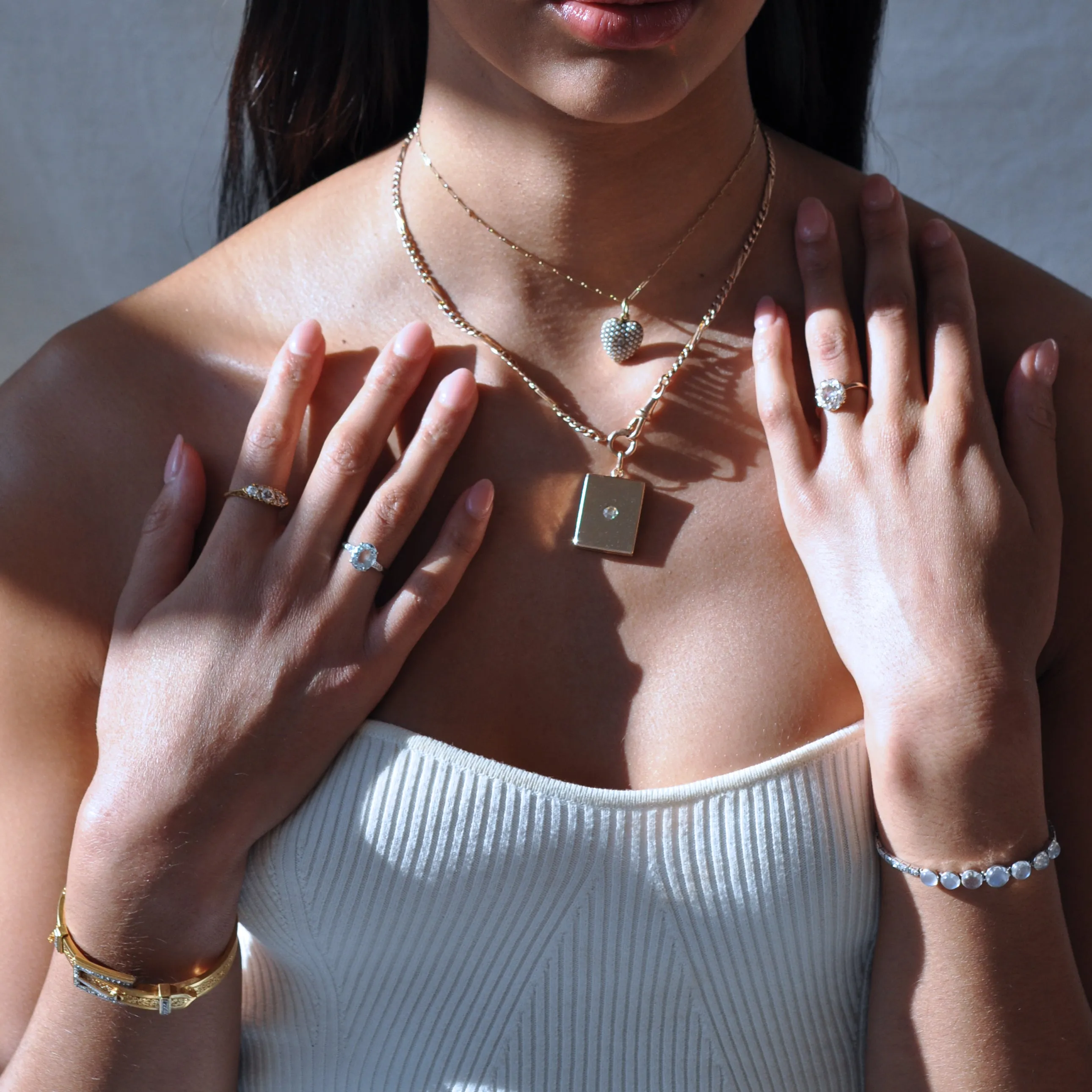 Rose Gold Antique Mixed Link Chain