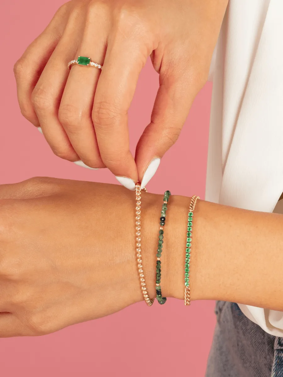 Rose Gold Everyday Stretch Bracelet - 3mm