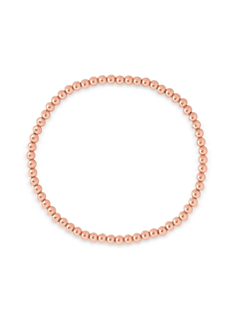 Rose Gold Everyday Stretch Bracelet - 3mm