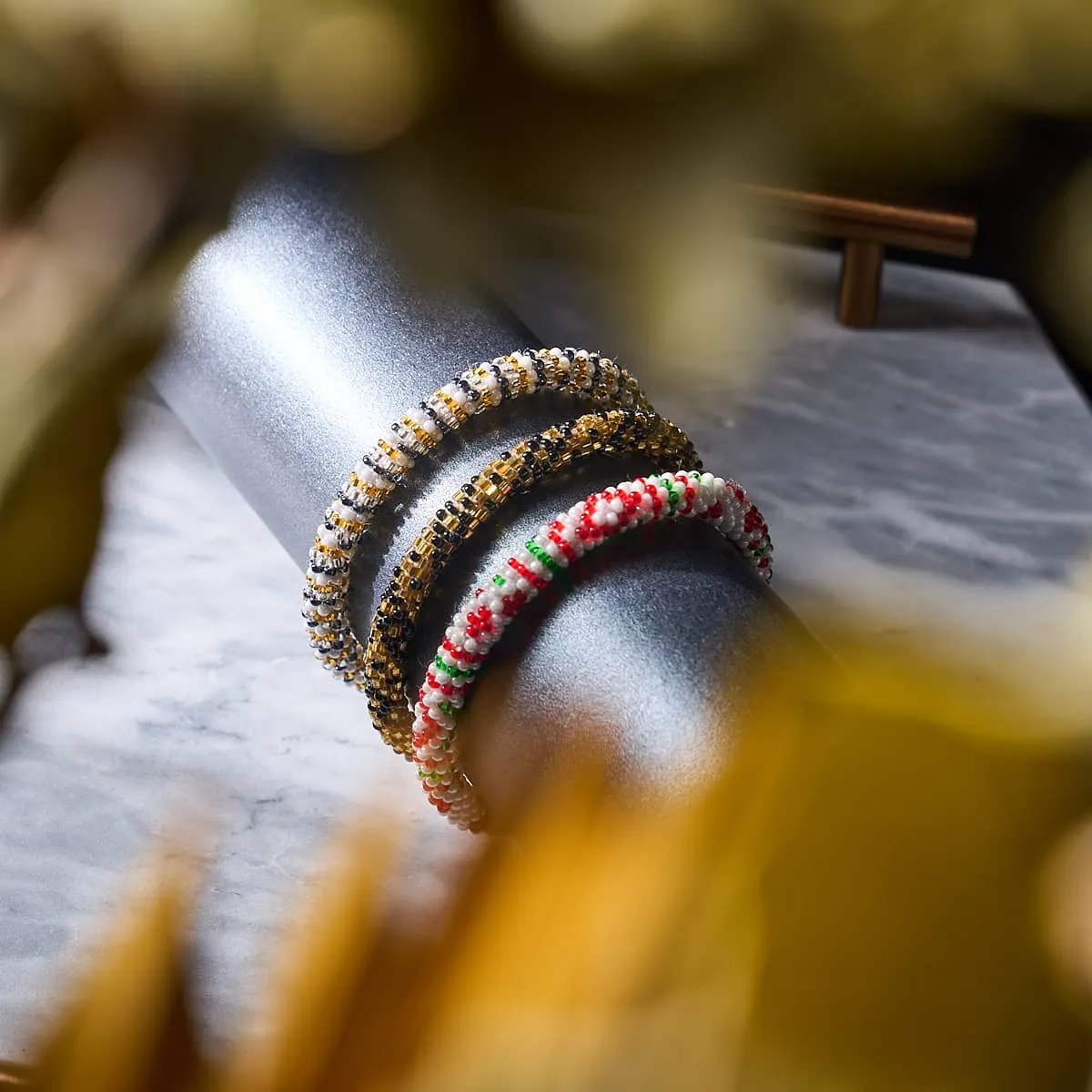 Royalty | Himalayan Glass Bead Bracelet