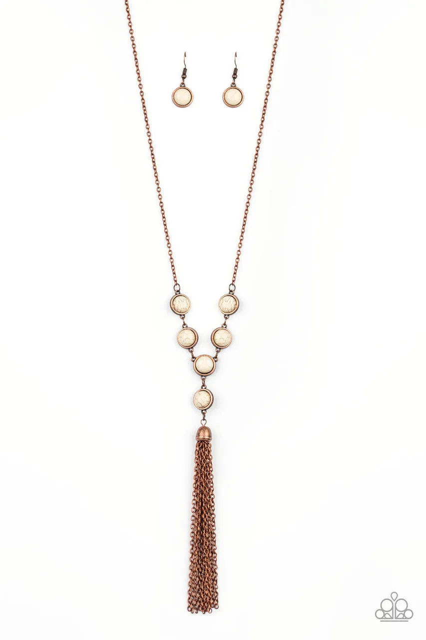 Rural Heiress Copper Paparazzi Necklace