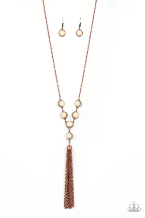 Rural Heiress Copper Paparazzi Necklace