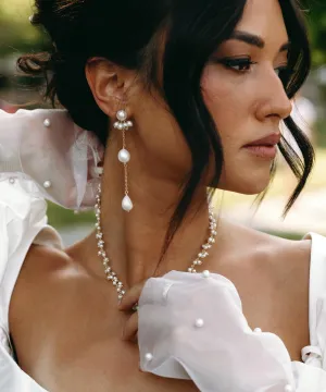 Sabine Pearl Earrings — Pearl Collar