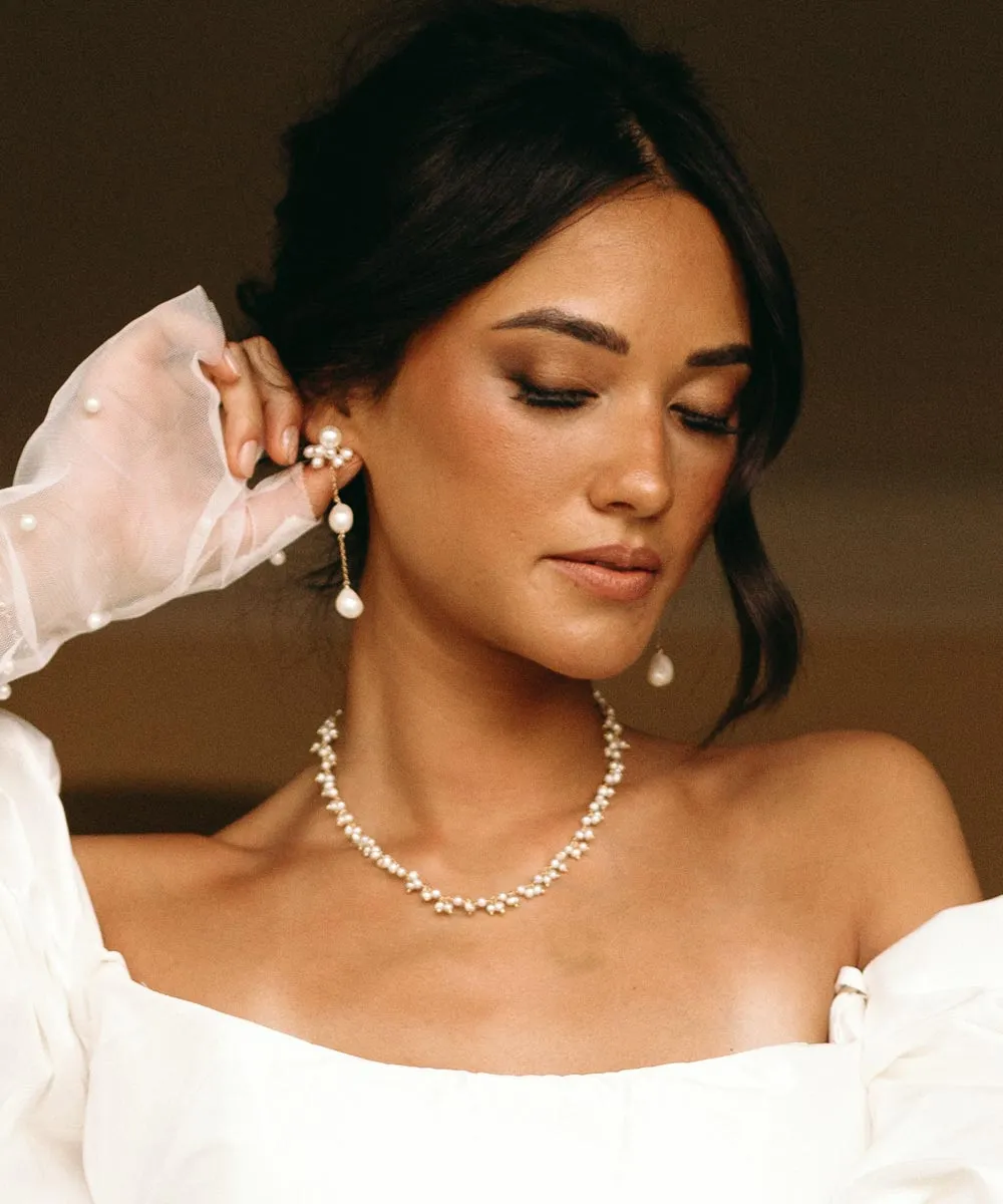 Sabine Pearl Earrings — Pearl Collar